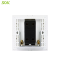 20A250V Double Pole Switch with Neon switch 86x86mm